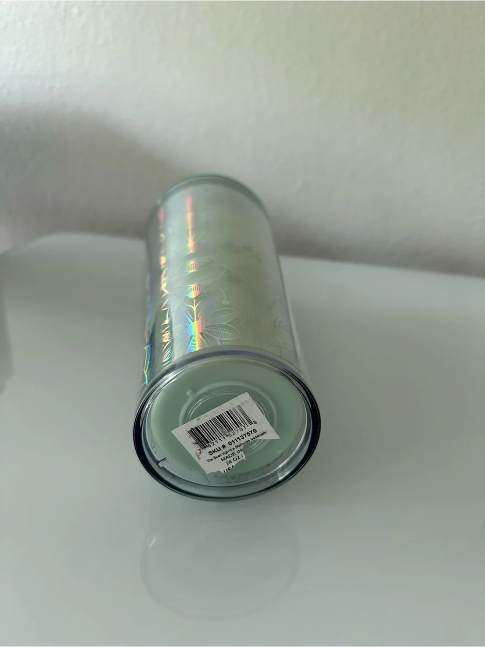 Starbucks 2022 holiday mint winter woodland color change tumbler 24 oz. NWT.